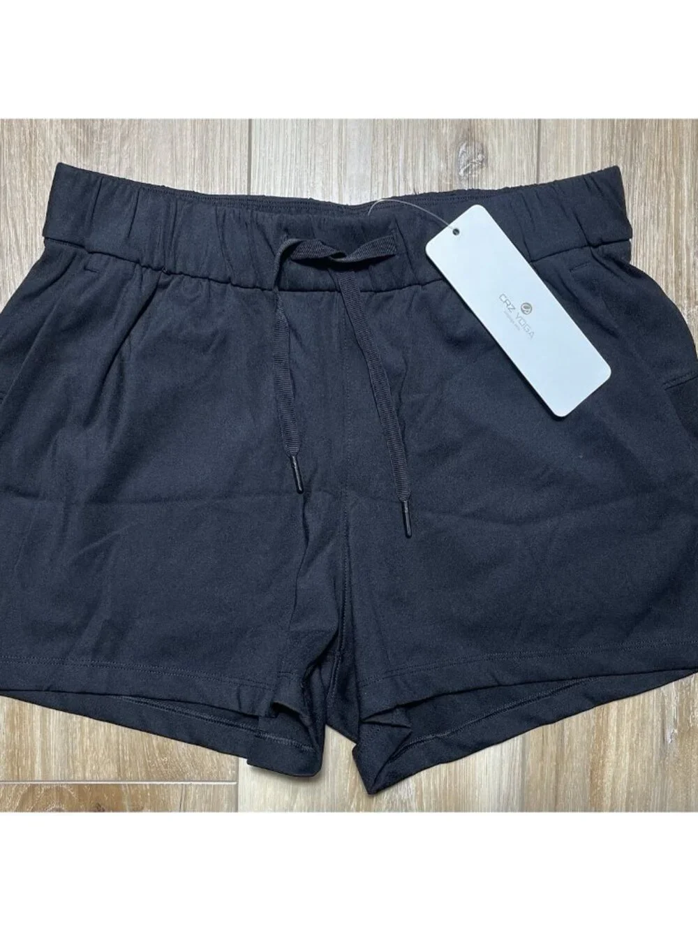 NWT CRZ Yoga Elastic Black Casual Shorts Inseam 2.5" - Women Size Small (4/6) - Picture 1 of 11